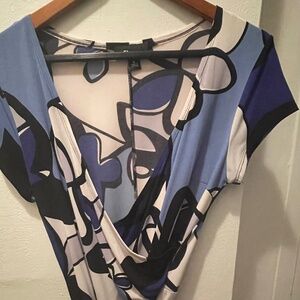 Multi-Color Wrap Dress